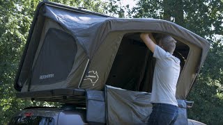 Rooftop Tents – Sheepie® Bookara  Setting up your tent [upl. by Nathanael]