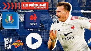 Tournoi des Six Nations 2025  Le résumé complet dItalie  XV de France [upl. by Llereg]