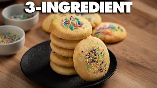 3 Ingredient Sugar Cookies [upl. by Nylitsirk635]