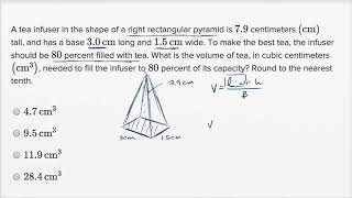 Volume word problems — Basic example  Math  SAT  Khan Academy [upl. by Beaudoin]