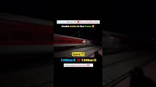 Howrah barmer SF crossing with Ranchi Rajdhani flat 260kmph Train shorts viral rajdhani skiping [upl. by Buke]