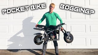 50cc Pocket Bike Bogging FIX [upl. by Nerek72]