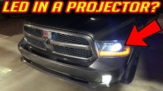 IS IT WORTH PUTTING LED BULBS IN PROJECTOR HEADLIGHTS   MUST SEE [upl. by Tema]