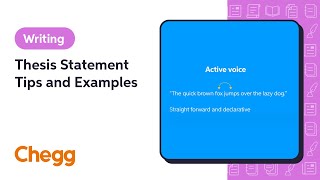 Thesis Statement Tips and Examples  Chegg [upl. by Zoarah366]