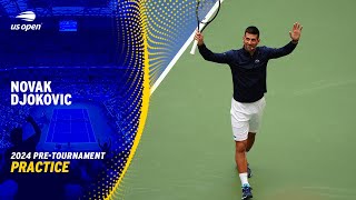 LIVE  Novak Djokovic  Practice Session  2024 US Open [upl. by Letsyrhc]