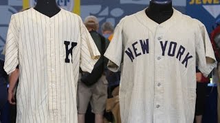 Top Finds 1955 Whitey Ford amp Yogi Berra Jerseys [upl. by Draneb]