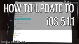 Apple iOS 511 how to update the software over the air on new iPad [upl. by Airitac]