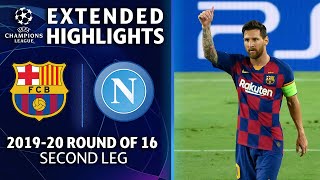 Barcelona vs Napoli  Champions League Round of 16 Highlights  UCL on CBS Sports [upl. by Ardnoik]