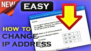 How to Change IP Address on Windows 10 \ 8 \ 7  100 Helpful  Change IP Address Windows 10 Easy [upl. by Nnaasil]