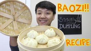 EASY DELICIOUS Chinese Pork Bun Recipe Baozi 包子 [upl. by Buhler]