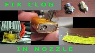 Fix Clog in Nozzle  Monoprice Select Mini  3D Printer [upl. by Lucian]