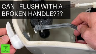 How To Replace A Broken Toilet Handle  Lever [upl. by Llemar]