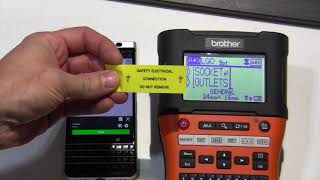 Brother E550W Electricians label printer [upl. by Augustin372]