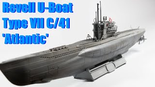 Type VII C41 Atlantic Version Uboat Revell 1144 scale submarine model [upl. by Ahsikyw]