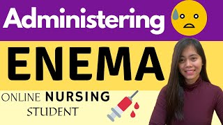 Administering Enema Return Demo I Online Nursing Student [upl. by Dehlia]