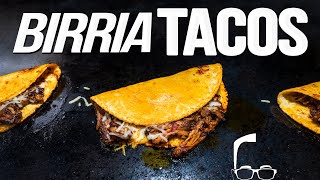 CHEESY JUICY BEEFY BIRRIA TACOS WOW  SAM THE COOKING GUY 4K [upl. by Akinaj]