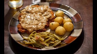 How to make Jägerschnitzel [upl. by Ahk]