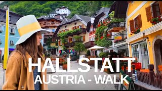 4K Hallstatt Austria Walking Tour with Relaxing Natural Sounds ASMR [upl. by Ecinaej]