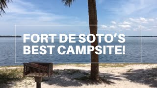 FORT DE SOTOS BEST CAMPSITE  Fort De Soto Park  Fort De Soto Campground  RV Life [upl. by Latterll]