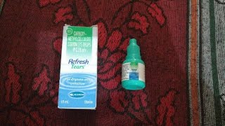 Refresh tears Eye Drop Review HINDI [upl. by Yedsnil]