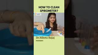 HOW TO CLEAN SPIROMETER [upl. by Anaujahs]