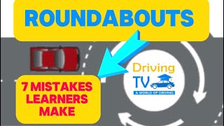 Tips On Roundabouts For Driving Test  Common Mistakes Learners Make [upl. by Kussell]