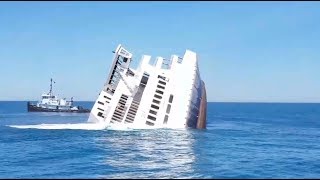 Sinking MV Twin Capes  Cape May Ferry [upl. by Yatnuahc]