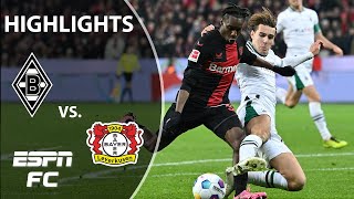 Bayer Leverkusen vs Borussia Monchengladbach  Bundesliga Highlights  ESPN FC [upl. by Braca]