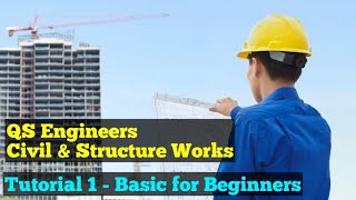 Quantity Surveying Class 1  QS Engineer Basic Points [upl. by Lorusso631]