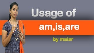 Usage of am is are  simple present 37 by Malar  Learn English with Kaizen through Tamil [upl. by Levitan]