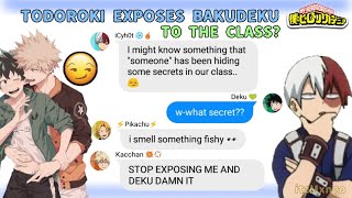 Todoroki exposes BakuDeku  BNHAMHA group chat texting story [upl. by Haerr]