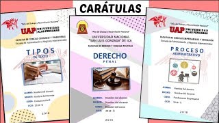 CARÁTULAS EN WORD 4 Diseños  TUTORIAL fácil paso a paso  Shirlhy [upl. by Calisa]