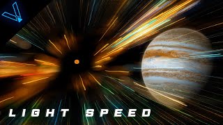 Journey Through The Universe At The Speed Of Light 4K UHD [upl. by Dorella220]