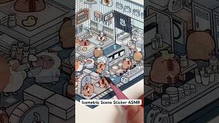 asmr Capybara Hot Spring  Isometric Scene Stickers [upl. by Gupta]