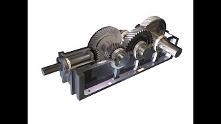 HELICAL REDUCTION GEARBOX DISASSEMBLY [upl. by Eerac]