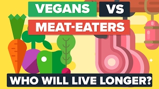 VEGANS vs MEAT EATERS  Who Will Live Longer Food  Diet Comparison [upl. by Hurlbut835]