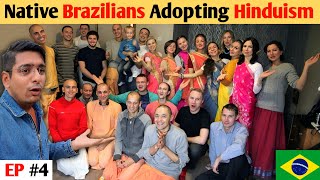 Brazilians doing Aarti Bhajans amp Chanting Mantras 🕉️🇧🇷 [upl. by Eiuqcaj]