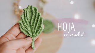 Esta hoja es hermosa  Tutorial en crochet [upl. by Newob663]