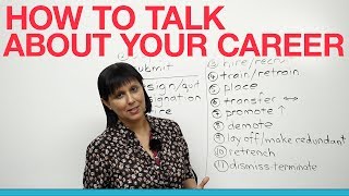 Professional English How to talk about your career [upl. by Russo]