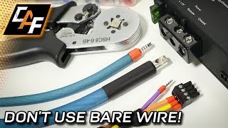 Wire Ferrules  BEST Amp Connection  WHEN TO CRIMP [upl. by Duston]