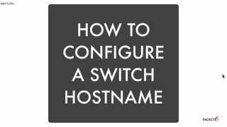 How To Configure a Cisco Switch Hostname [upl. by Eiramlehcar]