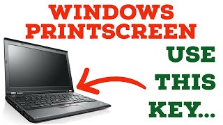 How to Print Screen Screenshot on a Windows Laptop [upl. by Etan]