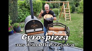 Gyrospizza aus dem DIY Pizzaofen [upl. by Urbano]