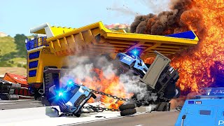 FURIOUS REVENGE │ Epic BeamNG Drive Highway Police Chase [upl. by Grantland]