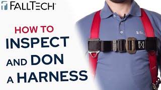 How To Inspect and Don a Full Body Harness  FallTech [upl. by Kenta364]