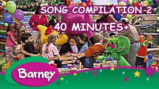 Barney  Song Compilation 2 40 Minutes [upl. by Airdnala802]