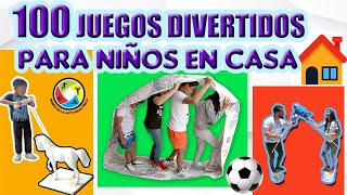 100 JUEGOS DIVERTIDOS PARA NIÑOS EN CASA PREESCOLAR PRIMARIA Y SECUNDARIA Educación física en CASA [upl. by Aynahs]