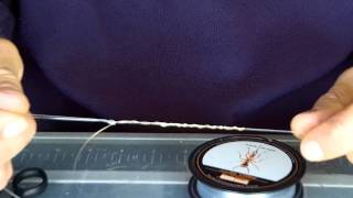 how to deel 2 een voorslag bevestigen  how to tie a snagleader dubble uni knot [upl. by Oibaf]