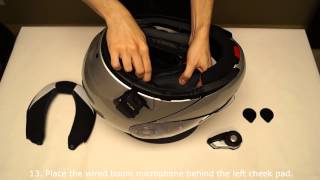 Sena 20S How To Video Schuberth Helmet Installation  Part 2 [upl. by Eissen]