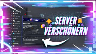 Discord Server VERSCHÖNERN  Discord Server DESIGN Tutorial [upl. by Wallford]